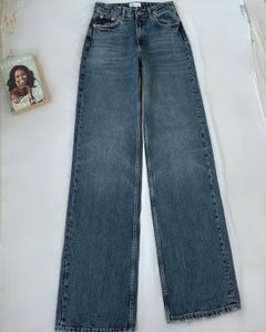 Zara high rise straight jeans