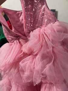 Sparkly Pink Sequin &amp; Tulle Dress