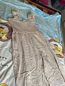 Flowy Beige Jumpsuit