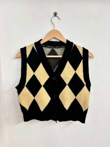 Argyle Knit Vest