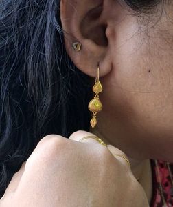 Elegant Gold Dangle Earrings