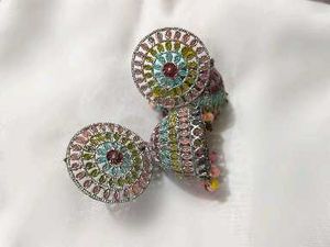 Boho Multicolor Jhumka Earrings