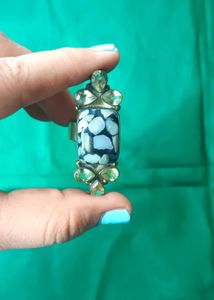 Clear Quartz and Mother of Pearl Unique Mosaic Sto