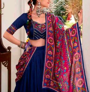 Stunning Blue Lehenga Choli Set