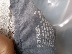 Cute Grey Nightgown with Lace Trim