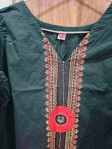 Embroidered Kurta with Dupatta
