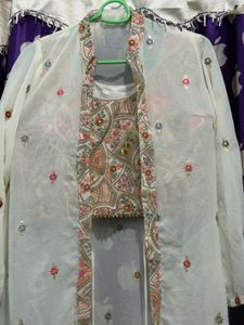 Embroidered lehenga Set with Jacket