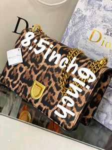 Dior Jadior Leopard Print Chain Bag