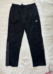 Adidas Black straight fit trouser Track Pants