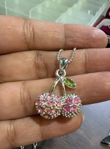 Cute Cherry Charm Necklace