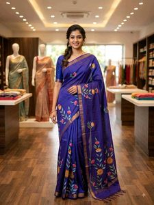 Bhagalpuri Cotton Silk Saree