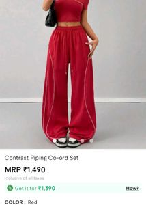Red Co-ord Set