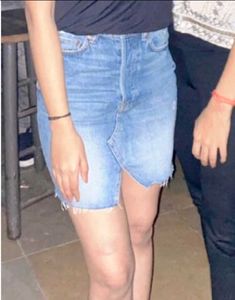 H&amp;M Blue Denim Mini Skirt