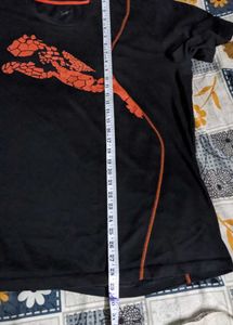 Puma Black T-Shirt with Red Graphic