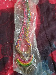 Colorful Braided Statement Necklace