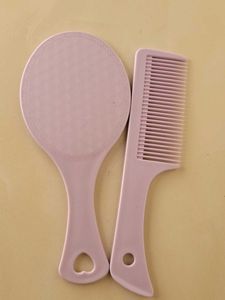 Comb with Mirror - Purple