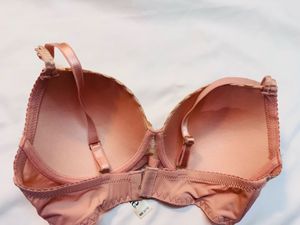 Peach Lace Bra
