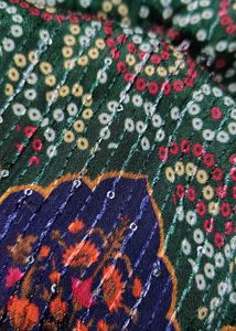 new designer Green duppata with Bandhani Print