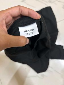 SAVANA BLACK BABY TEE