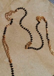Elegant Crescent Diamond Mangalsutra