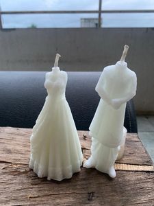 Unique Wedding Couple Candle Set