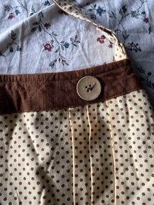 Viral Pinterest polka dot shoulder bag with button