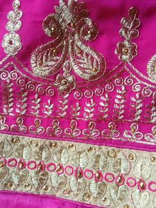 Totally New Unused  Saree. Rani Pink Colour