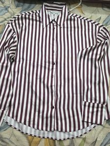 Chic Striped Button-Up Blouse
