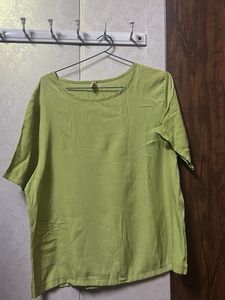Lime Green Short Sleeve Top