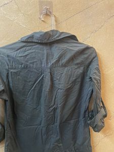 Classic Dark Grey Button-Up Shirt