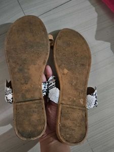 Snake Print Flats