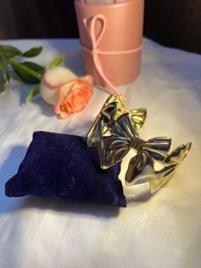 Set of Elegant Gold Tone Bracelets