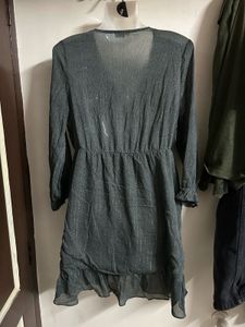 Chic Wrap Dress with Ruffle Detail