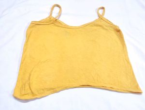 Baby girl Yellow Spaghetti Strap Top
