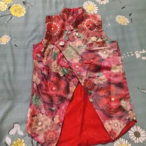 Vibrant Floral Ethnic Waistcoat
