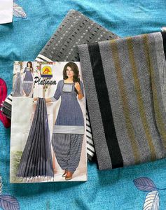 Stylish Grey Kurta Suit Set