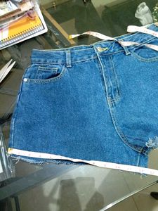 Trendy denim shorts