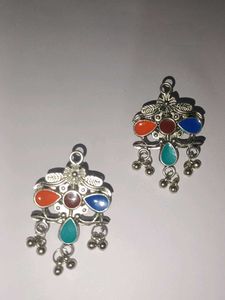 combo Boho Multi-Color Stone Earrings
