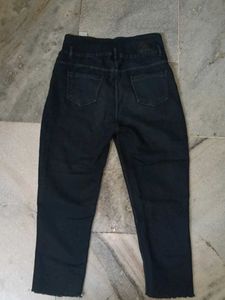 High Waisted Black Denim Jeans