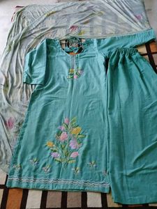 embroidered kurta set