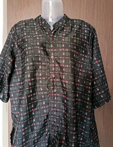 Patterned Short Sleeve Tunic