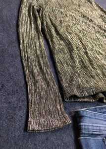 Sparkly Mockneck Top
