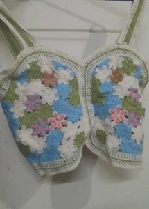 🌼 Crochet Floral Top 🌼