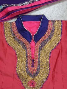 embroidery gown set