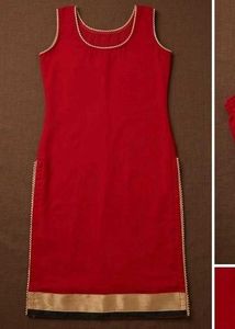 Elegant Red Kurta Set with Dupatta