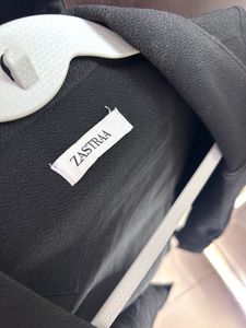 Black Open Front Blazer