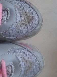 Pink &amp; Grey Running Shoes
