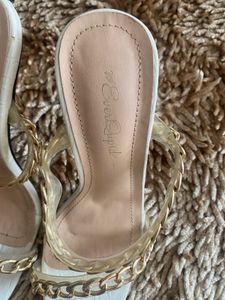 White Everqupid Heels