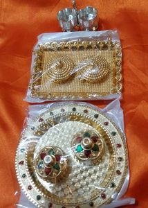Decorative Pooja Thali Set