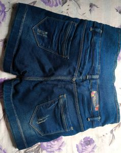 High Waisted Denim Shorts